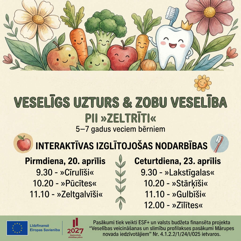 Veicinām veselīgus ieradumus